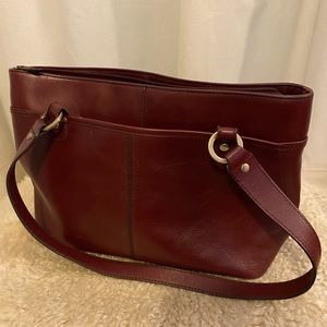 Classic Vintage Burgundy Leather Etienne Aigner Purse